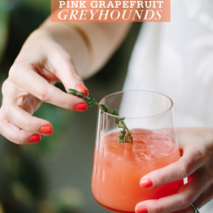 Thyme Pink Grapefruit Greyhounds