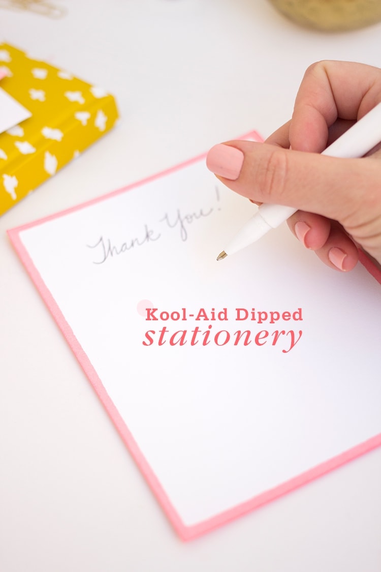 Kool Aid Dipped Stationery