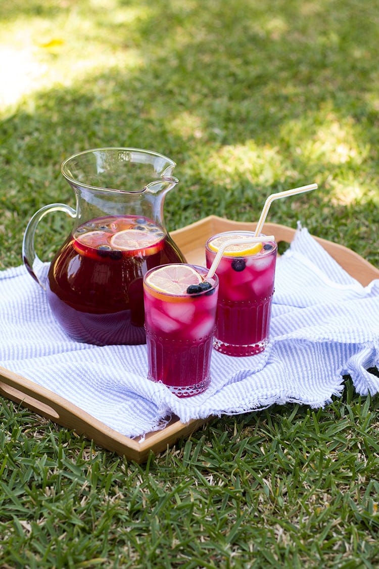 Sparkling Blueberry Lemonade