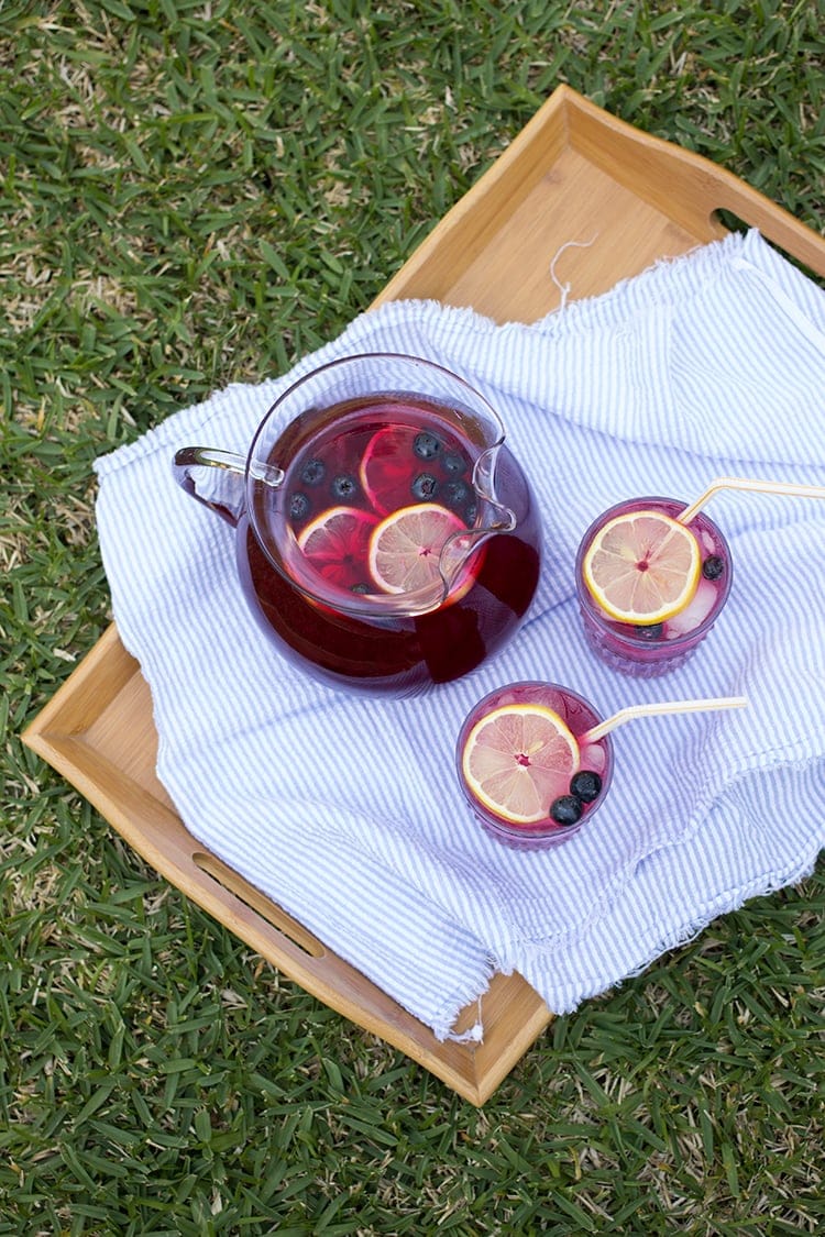 Sparkling Blueberry Lemonade