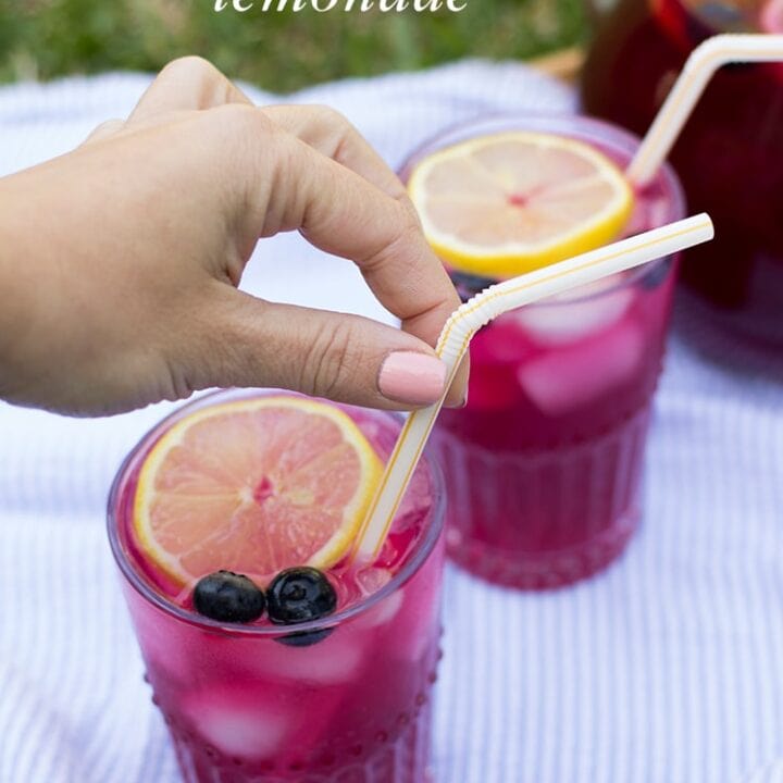 Sparkling Blueberry Lemonade