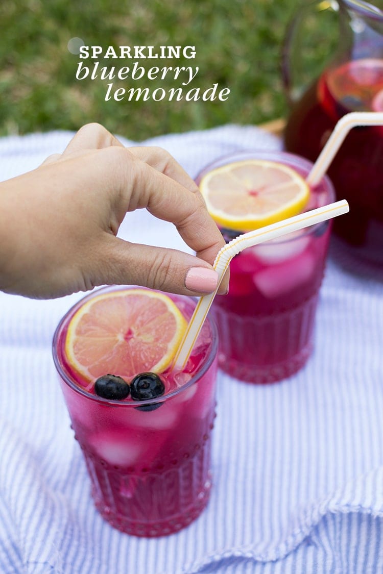 Sparkling Blueberry Lemonade