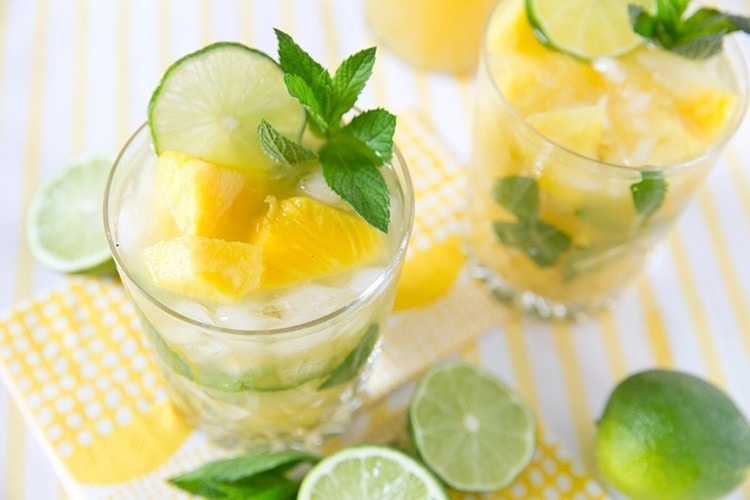 Easy Pineapple Mojito - Crowded Kitchen