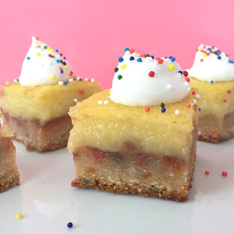 5 Ingredient Funfetti Lemon Bars