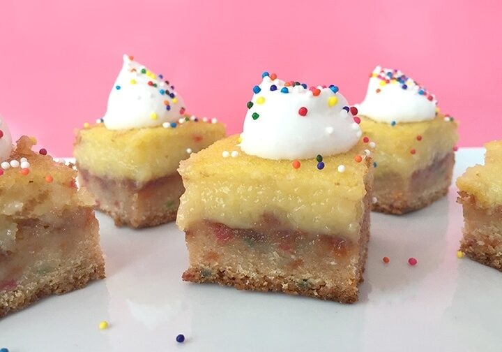 5 Ingredient Funfetti Lemon Bars