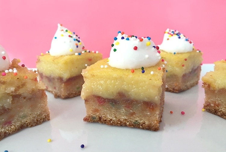 5 Ingredient Funfetti Lemon Bars