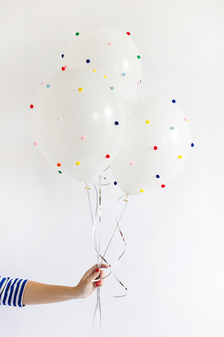 DIY Pom Pom Balloons