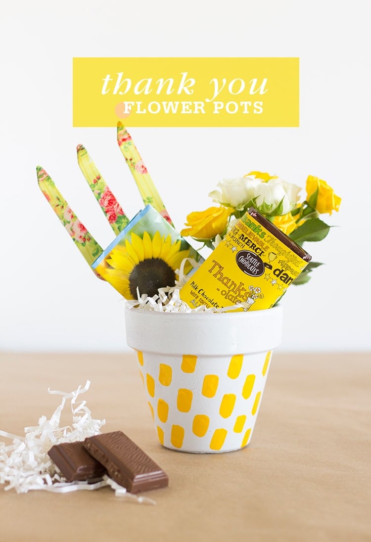 DIY Thank You Flower Pots