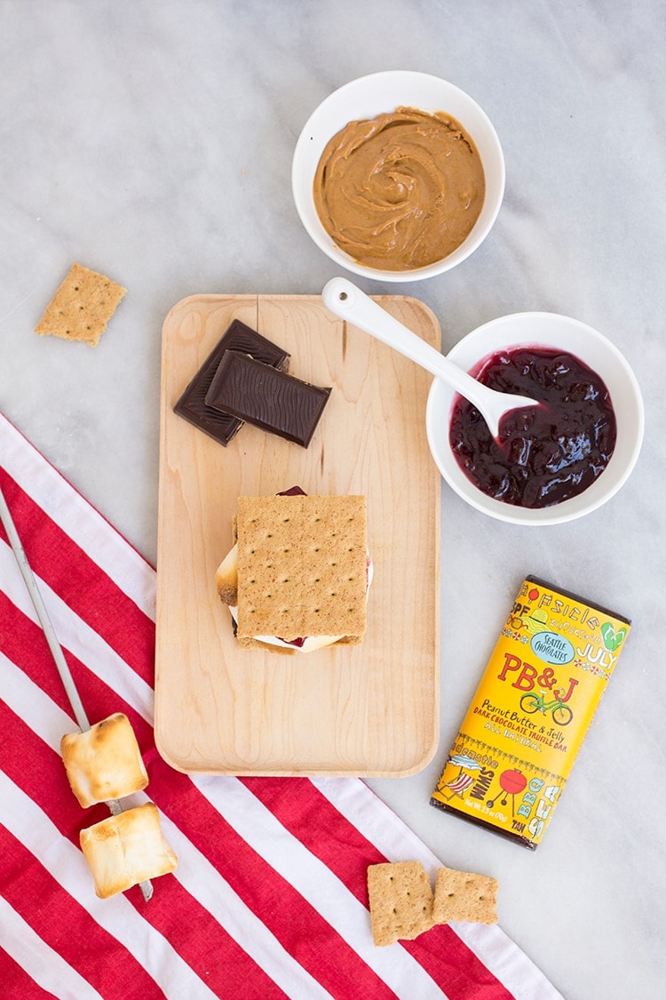 Peanut Butter and Jelly Smores