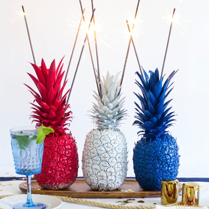 Pineapple Sparkler Center Pieces