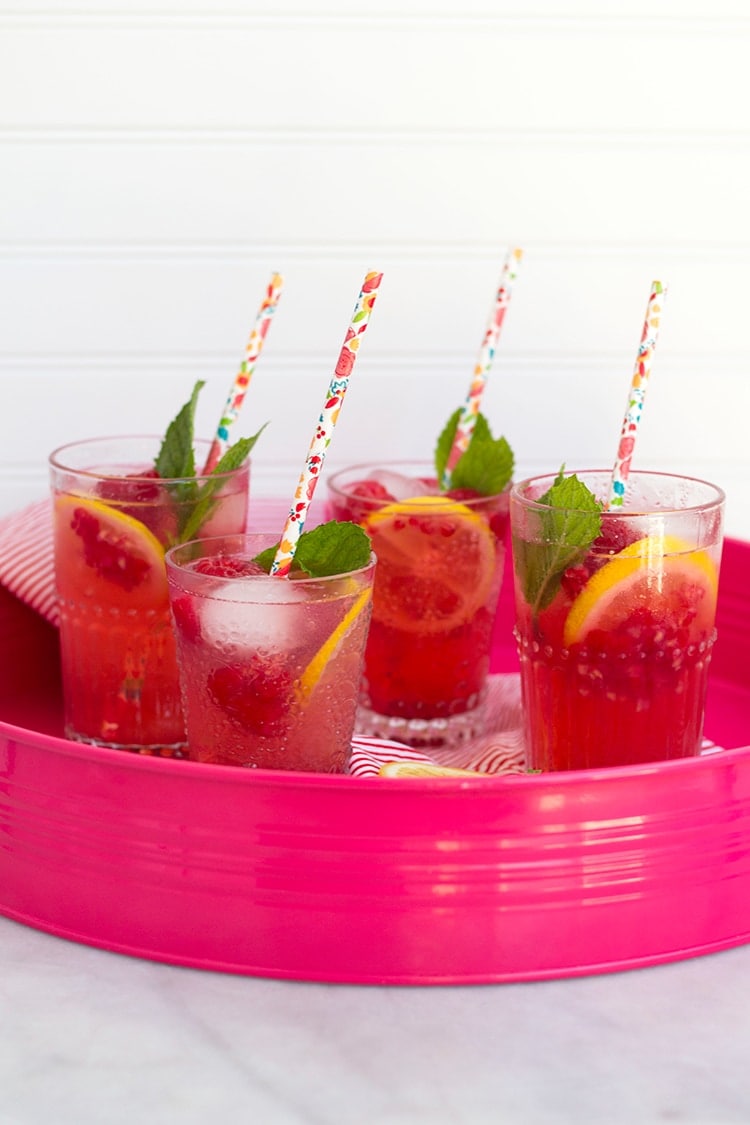 Raspberry Lemonade Spritzer