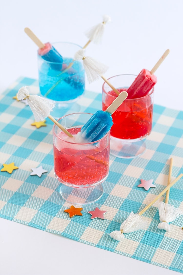 Fourth of July Popsicle Cocktail