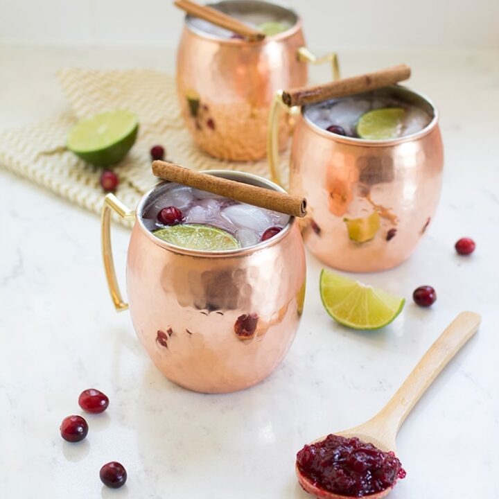 Cranberry Mule Cocktails