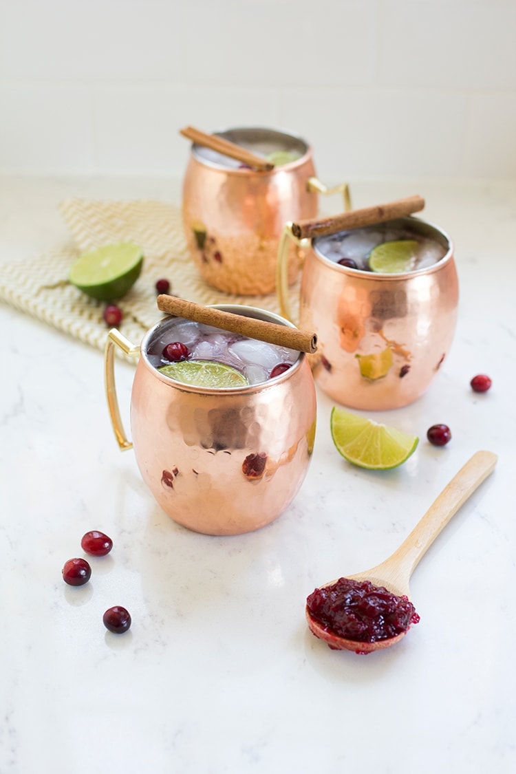 Cranberry Mule Cocktails
