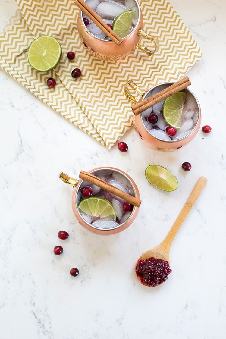 Cranberry Mule Cocktails