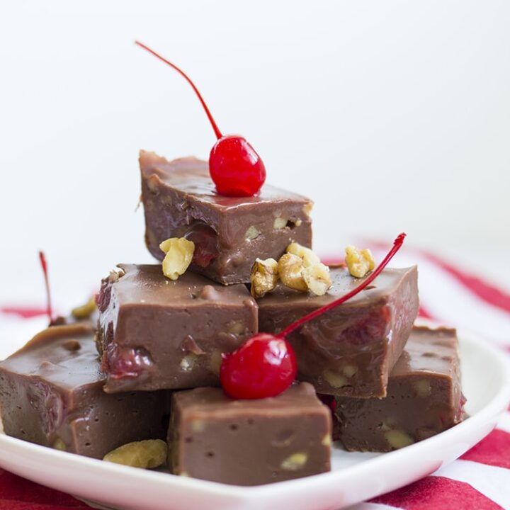 Whiskey Cherry Nut Fudge