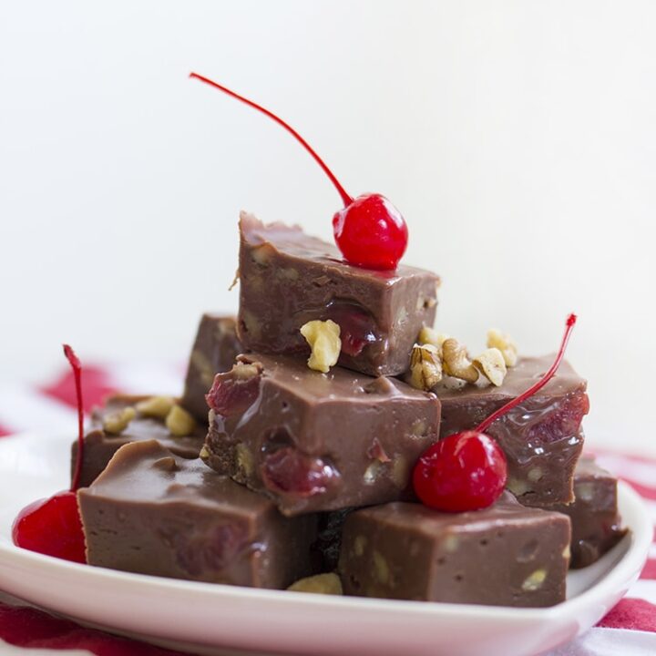 Whiskey Cherry Nut Fudge