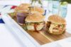 Barbecue Chicken Sliders with Mango Slaw