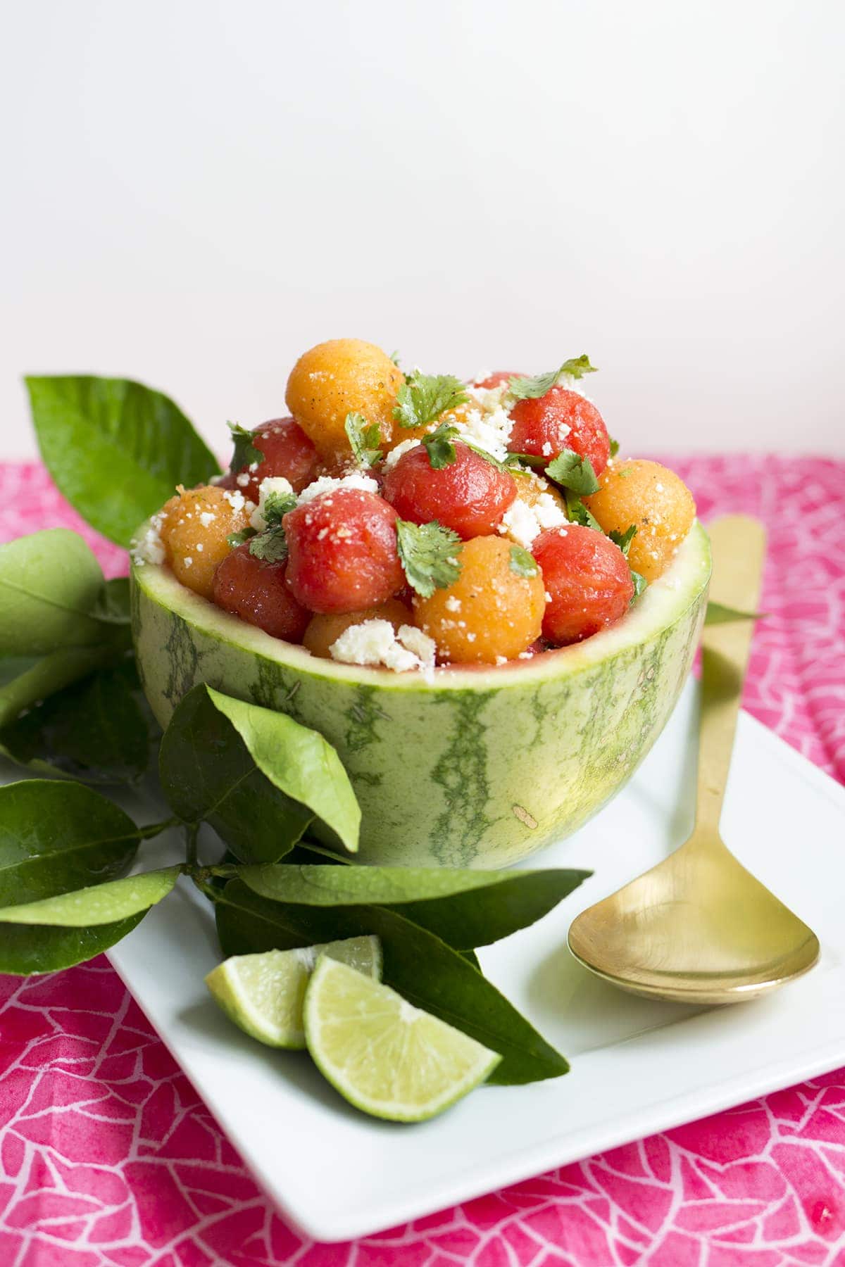 Watermelon Cantaloupe Salad