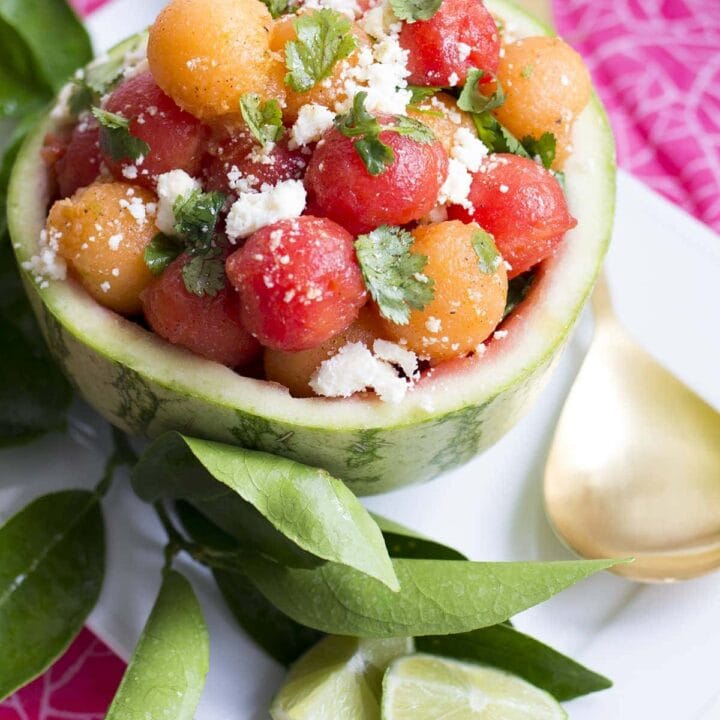 Watermelon Cantaloupe Salad