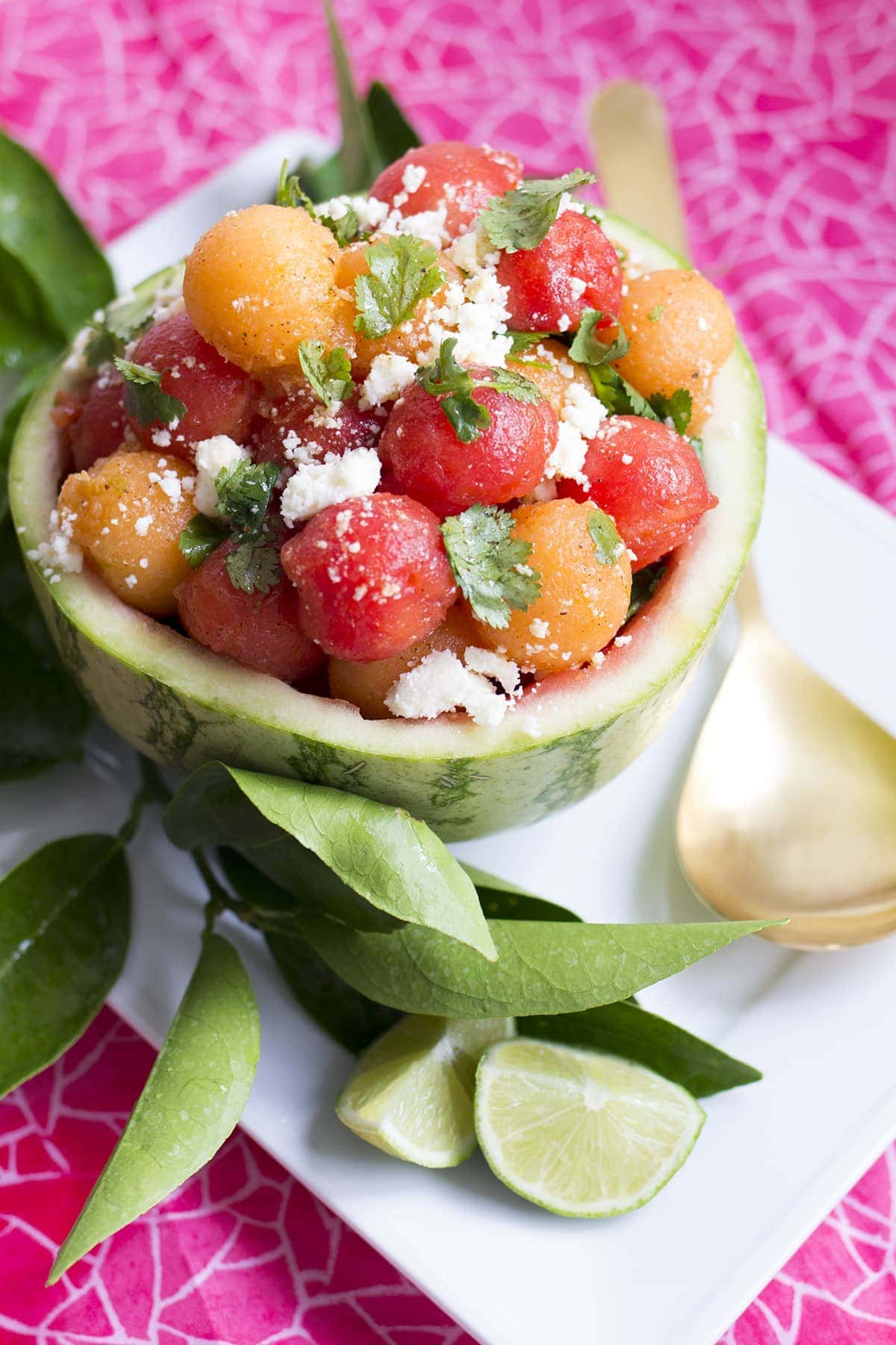 Watermelon Cantaloupe Salad