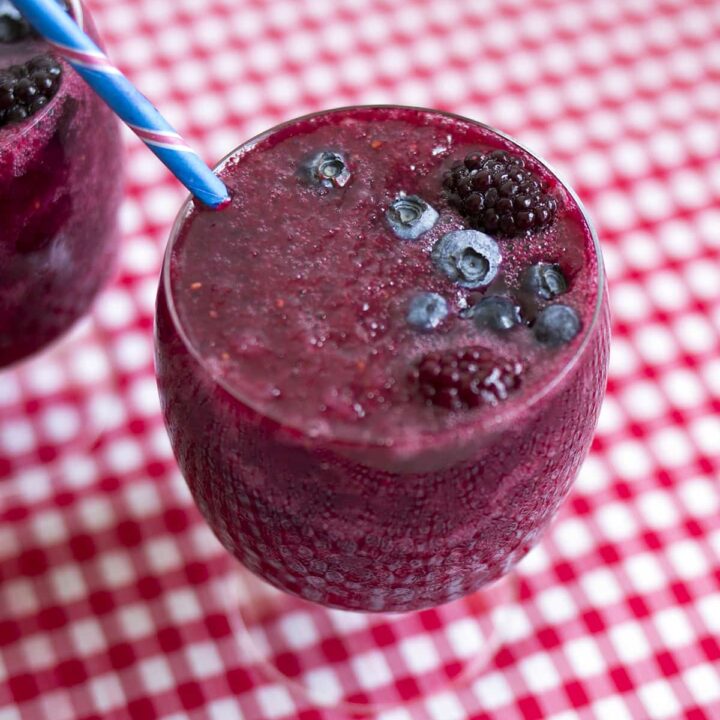 Mixed Berry Wine Slushies