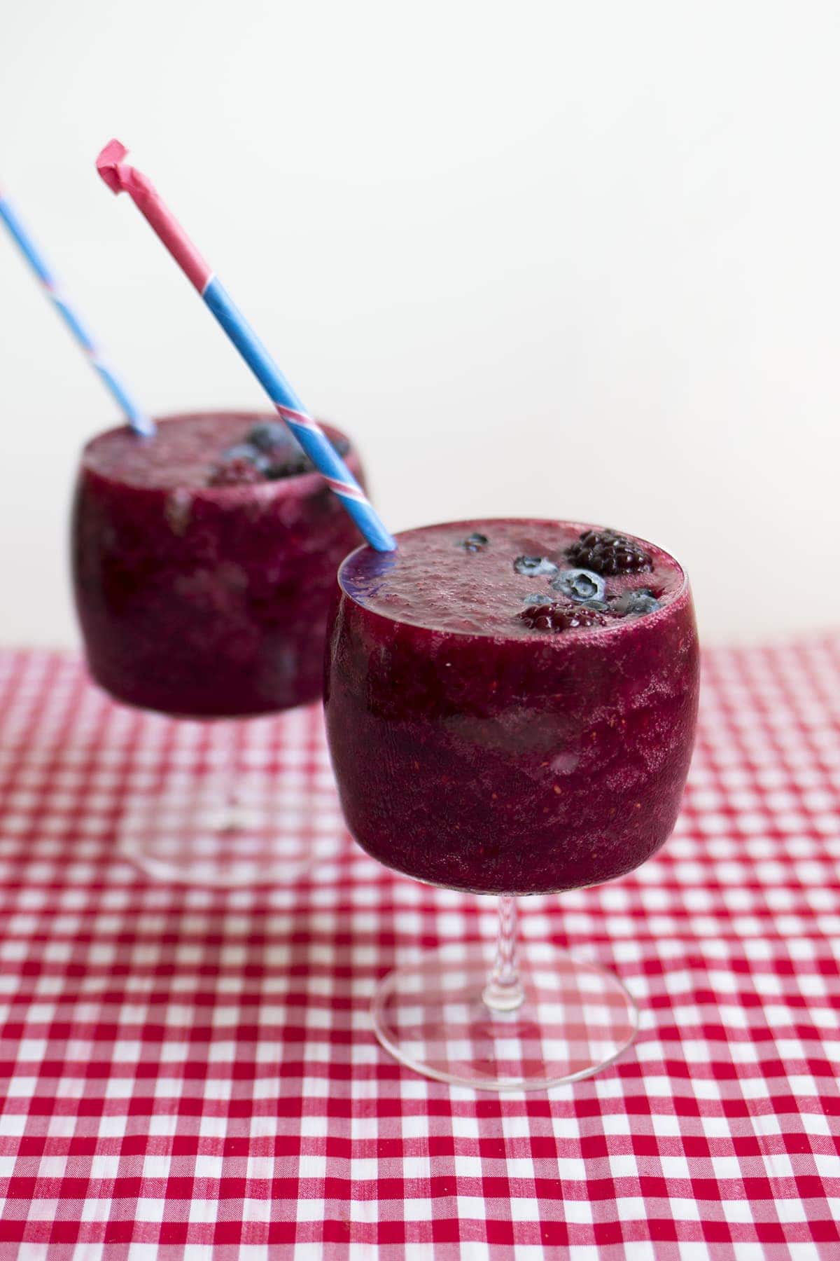 Mixed Berry Wine Slushies