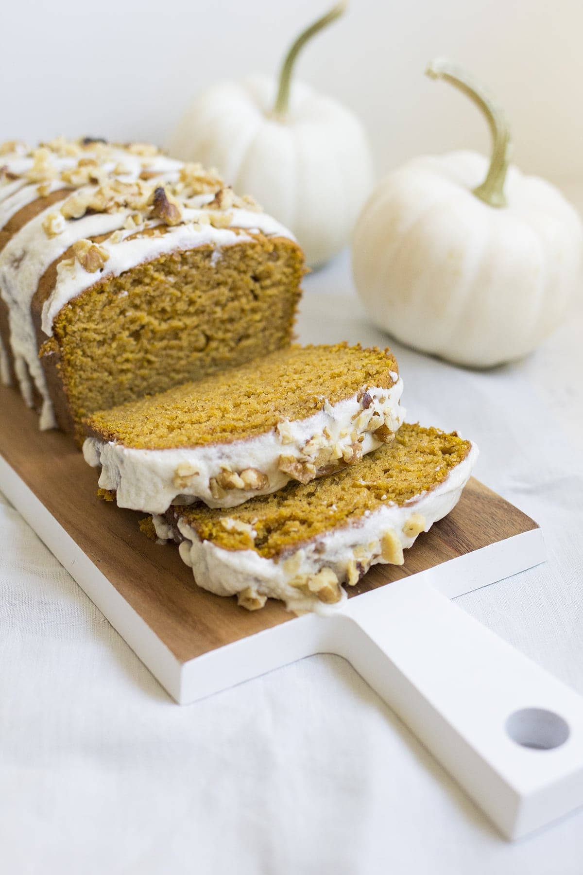 Pumpkin Bread with Maple Butter Icing