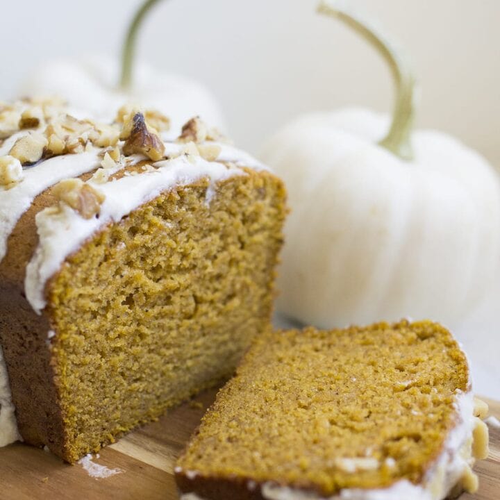 Pumpkin Bread with Maple Butter Icing