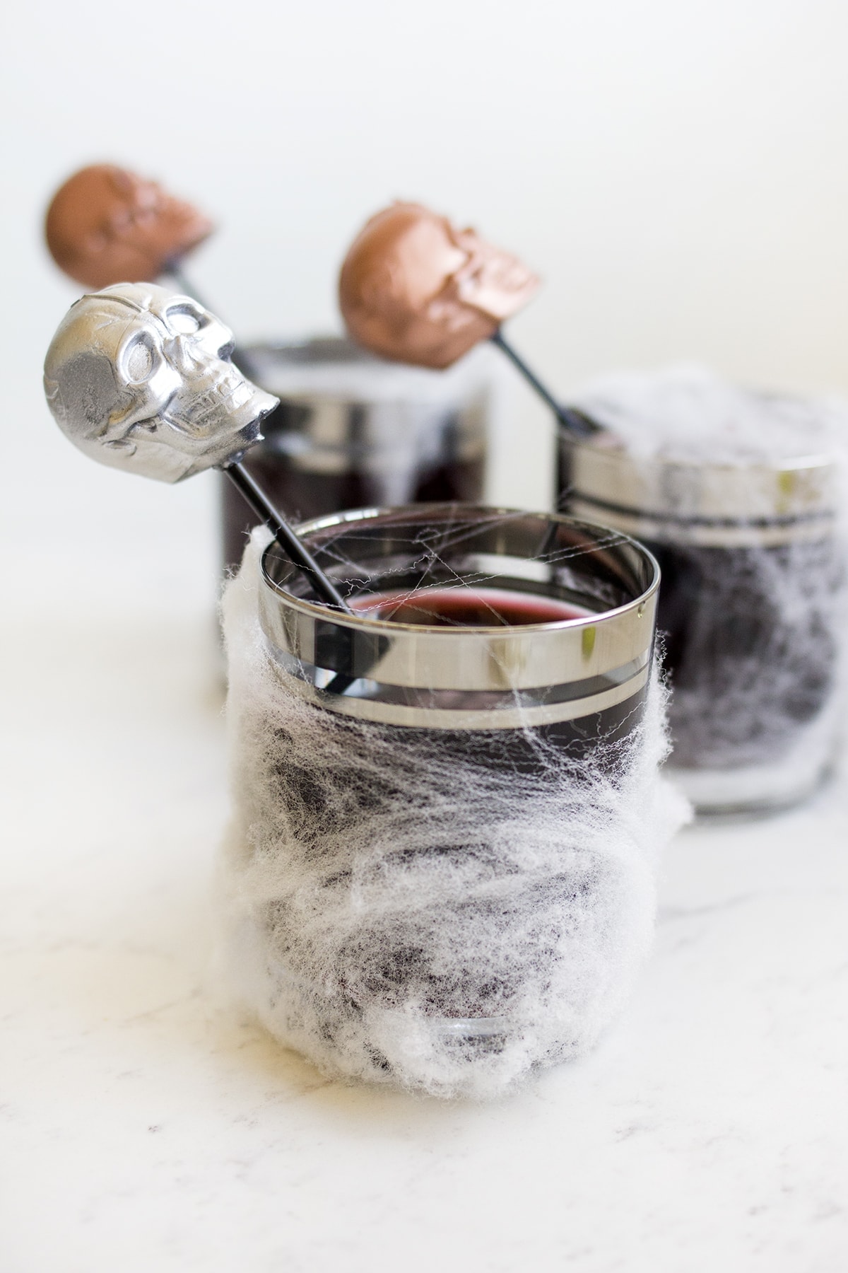 DIY Skull Stir Sticks for Halloween Cocktails