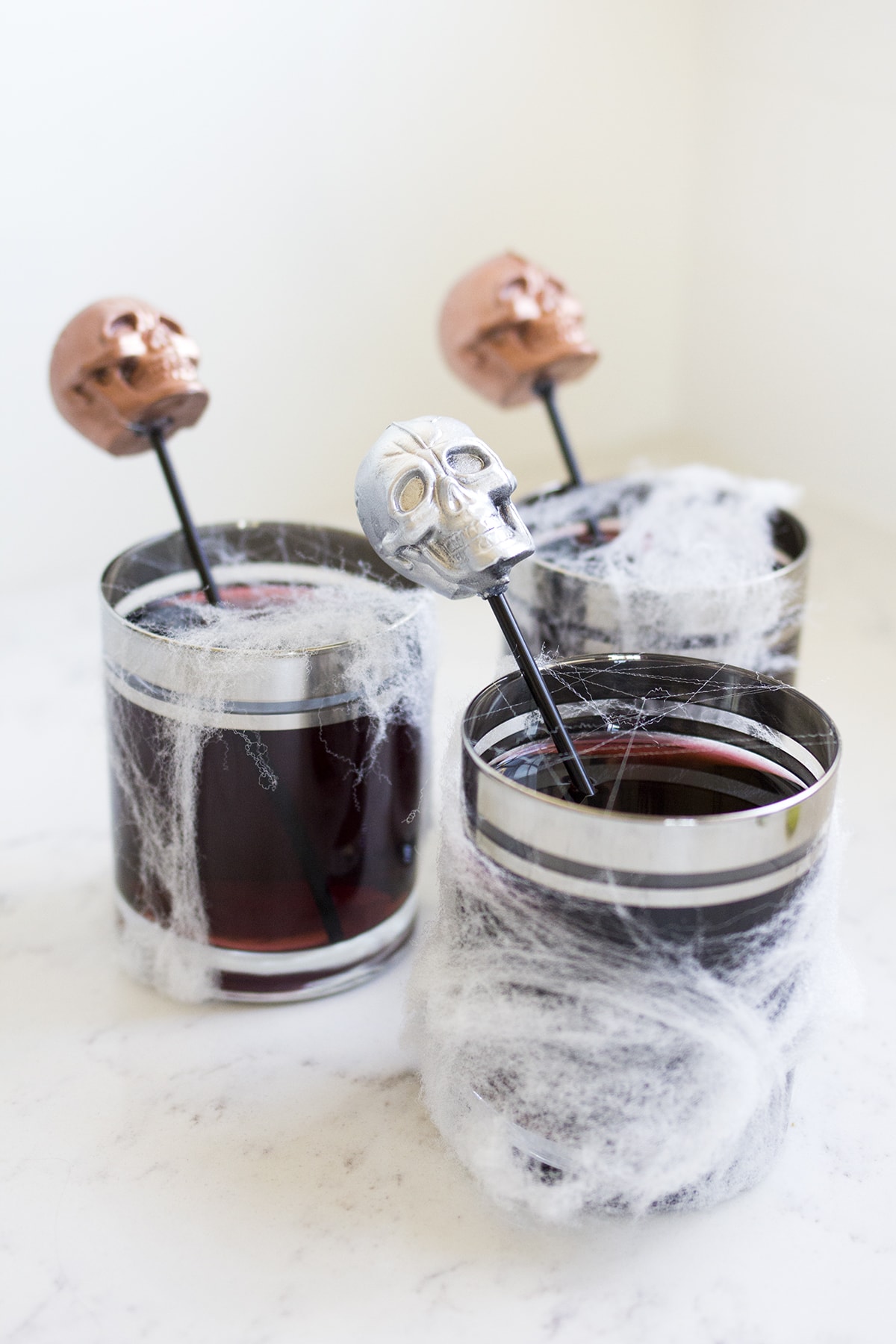DIY Skull Stir Sticks for Halloween Cocktails