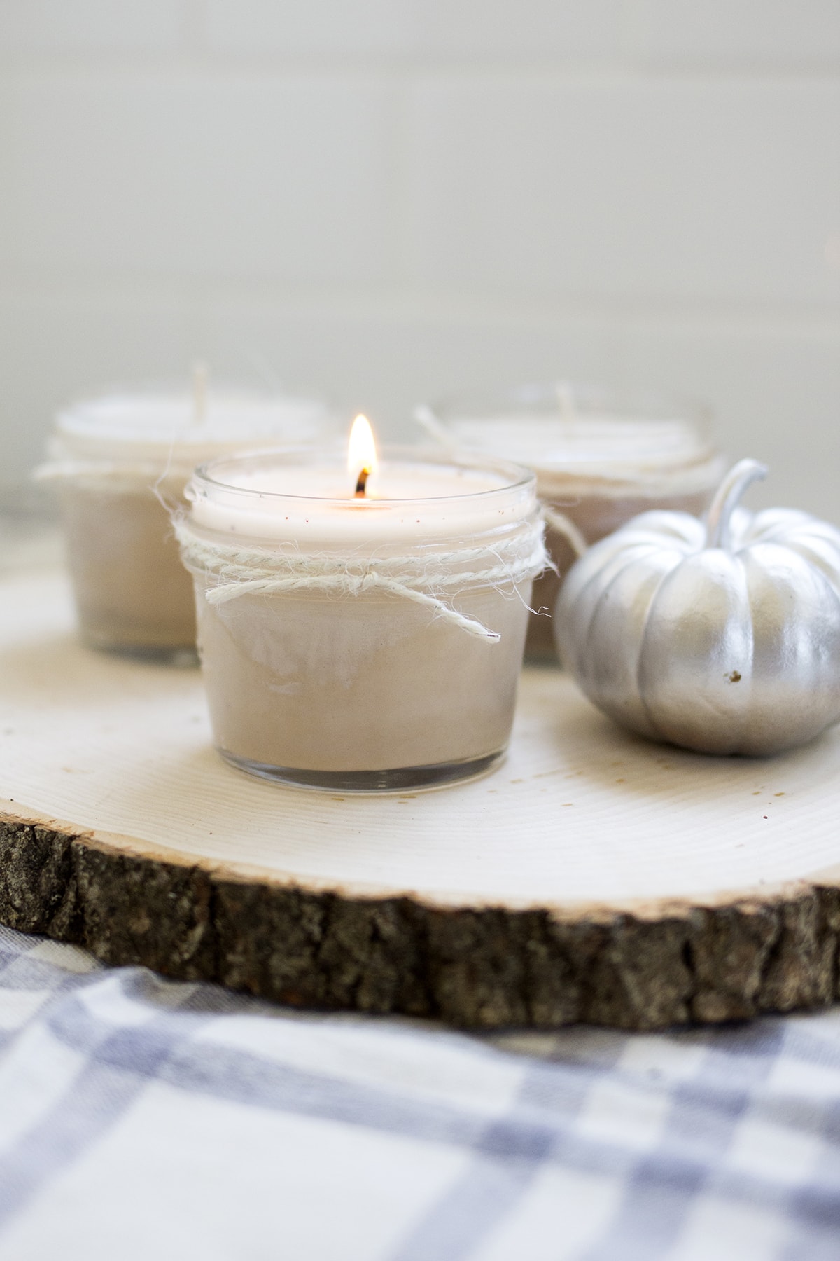 Homemade Pumpkin Spice Candles