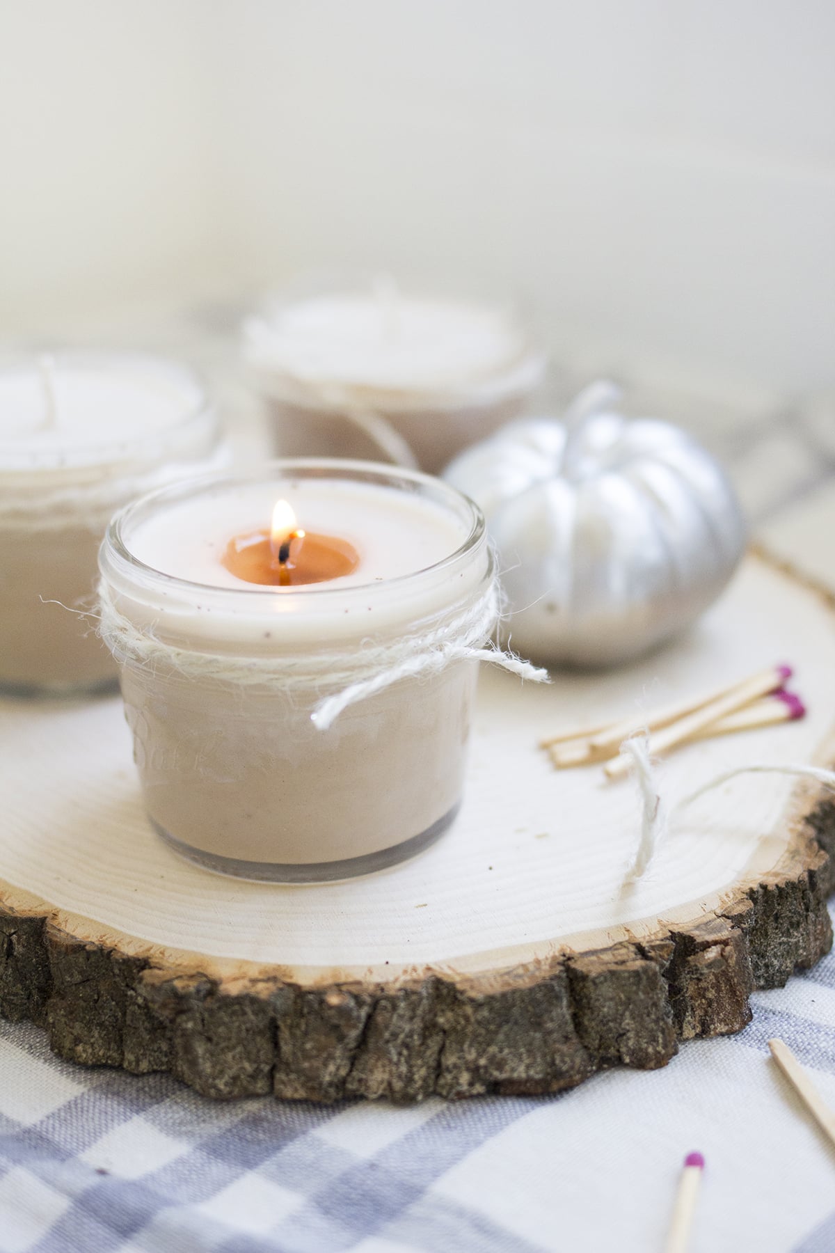 Homemade Pumpkin Spice Candles