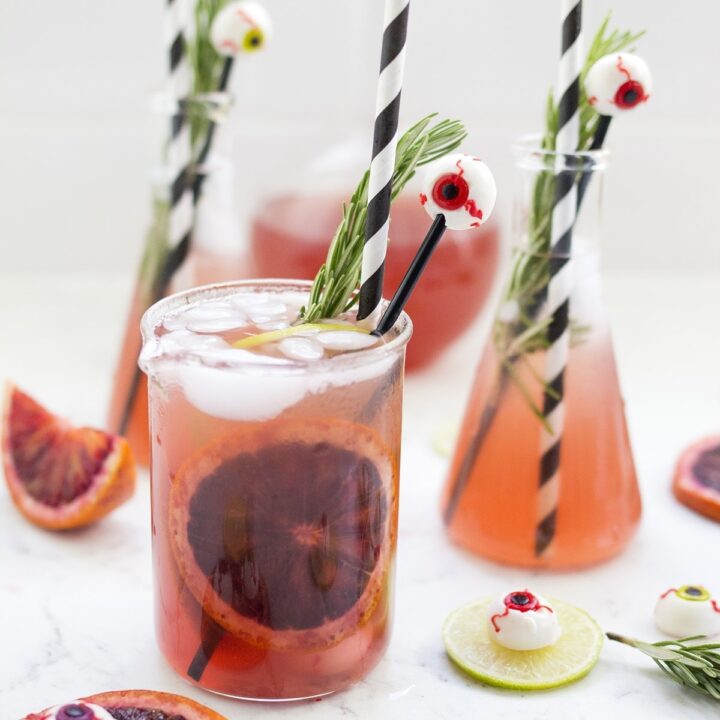 Blood Orange Monster Mash Margaritas for Halloween