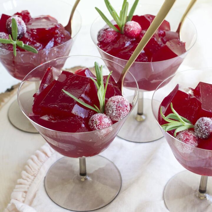 Bourbon Cranberry Jello