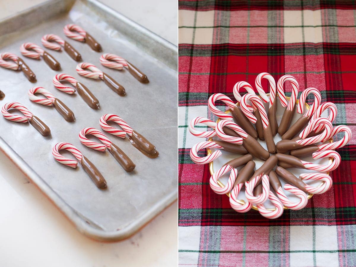 Chocolate Dipped Candy Canes