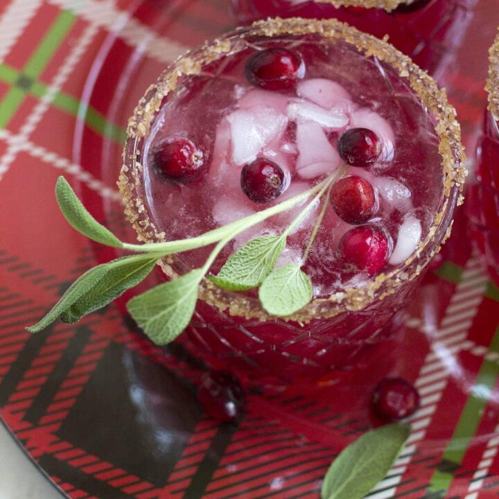 Cranberry Spice Margaritas
