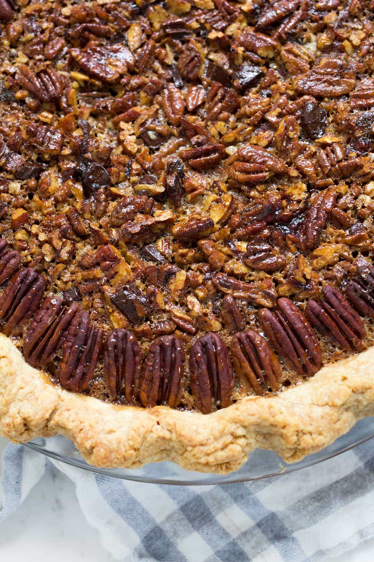 Dark Chocolate Pecan Pie