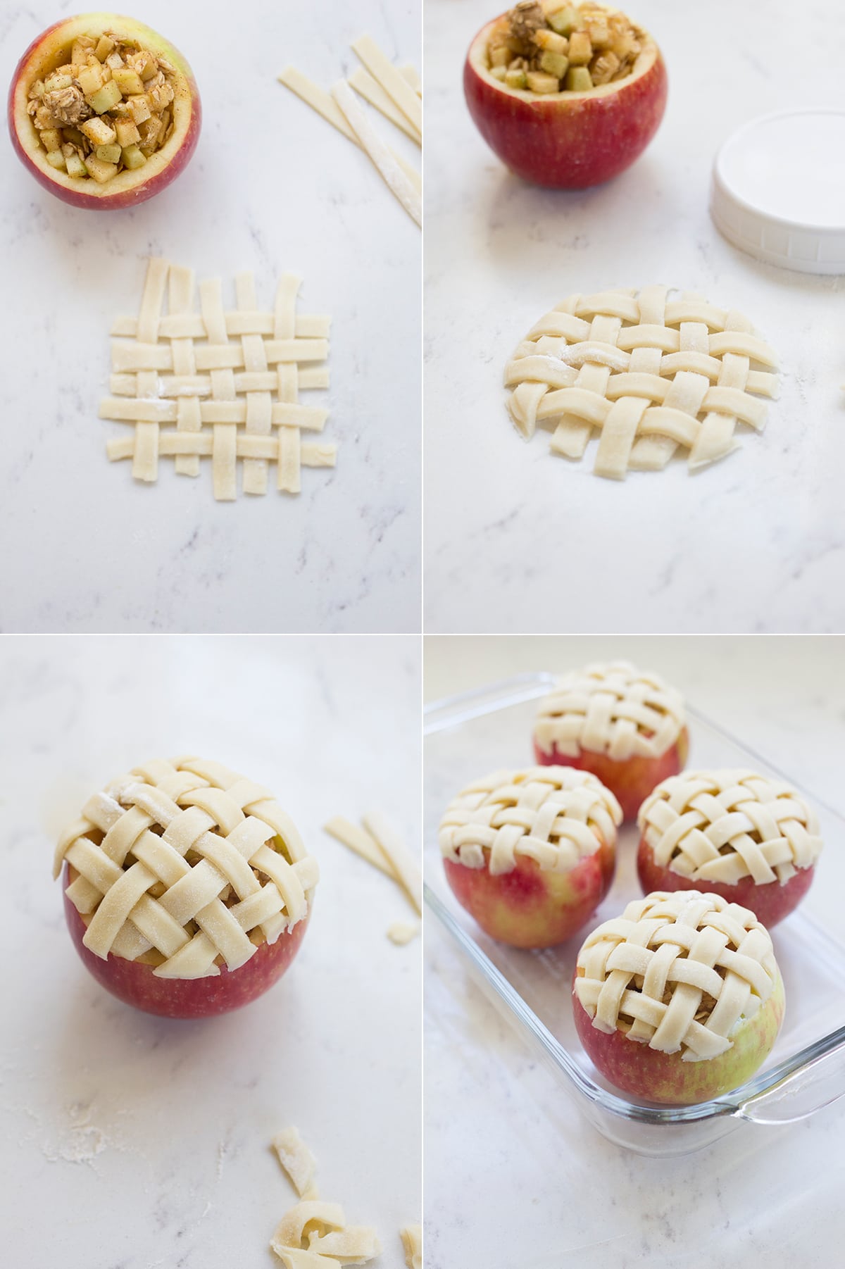 Apple Pie Baked in an Apple