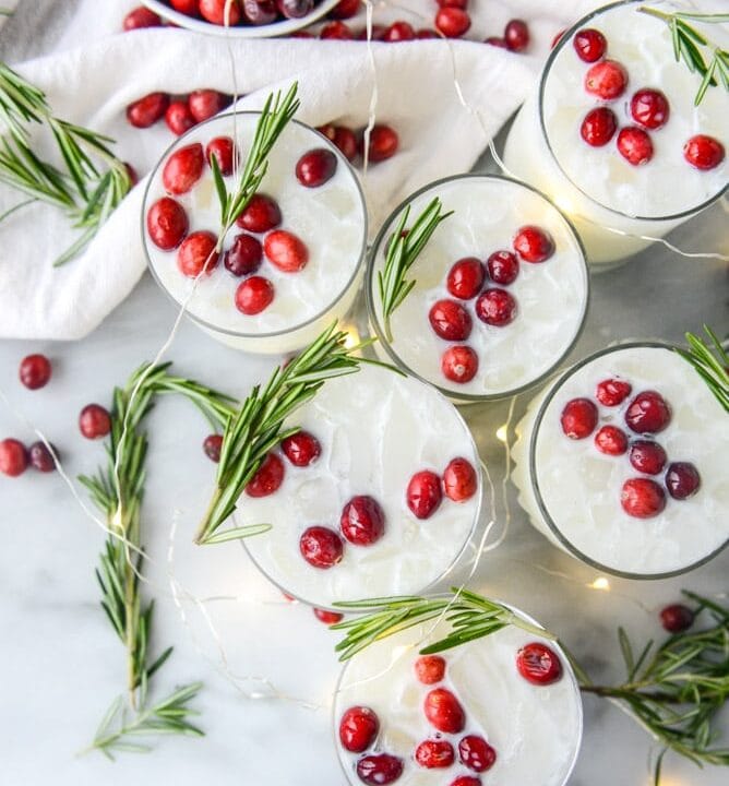 white christmas margarita punch