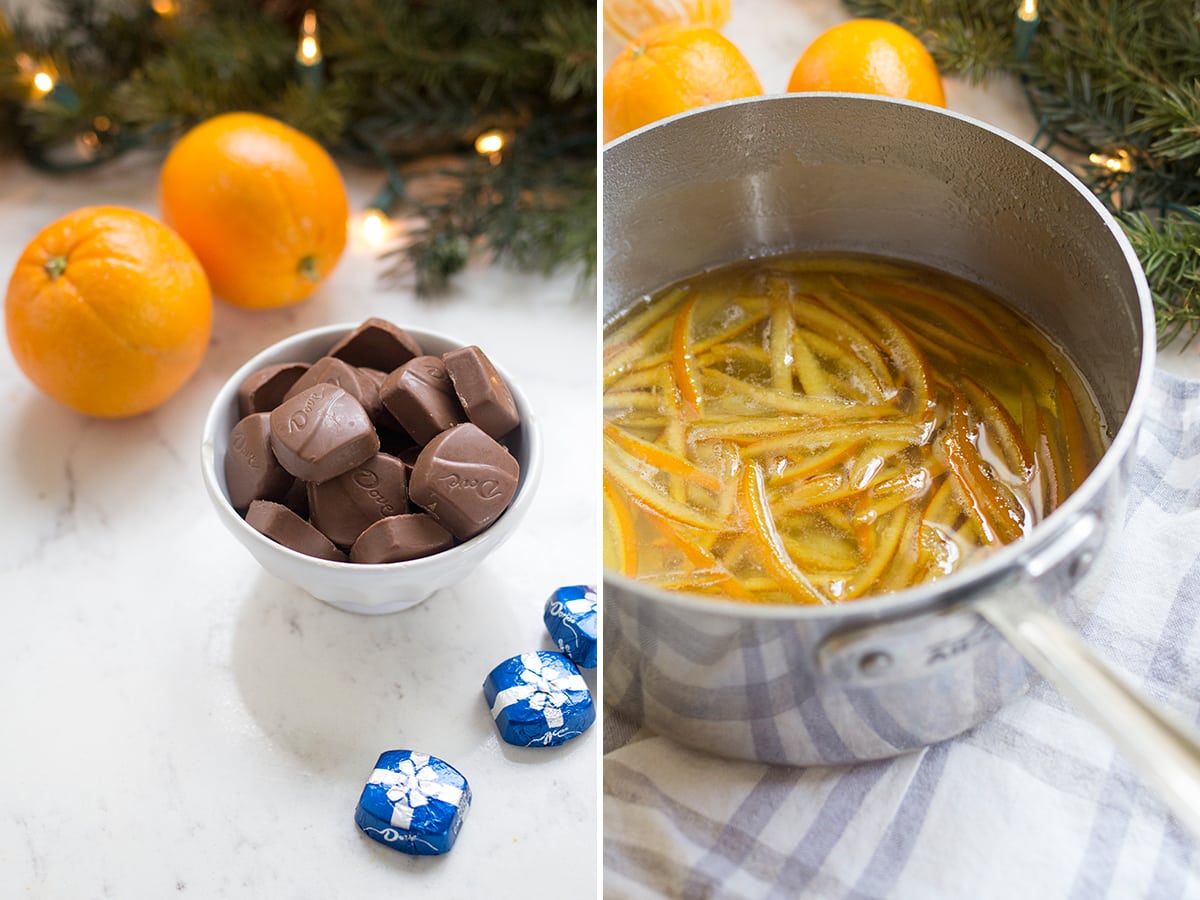 Chocolate Dipped Candied Orange Peels