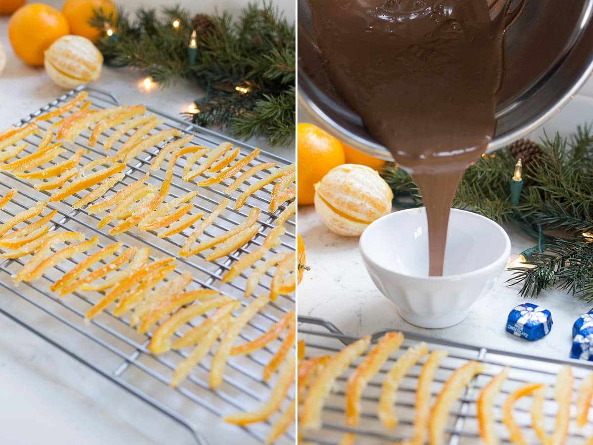 Chocolate Dipped Candied Orange Peels