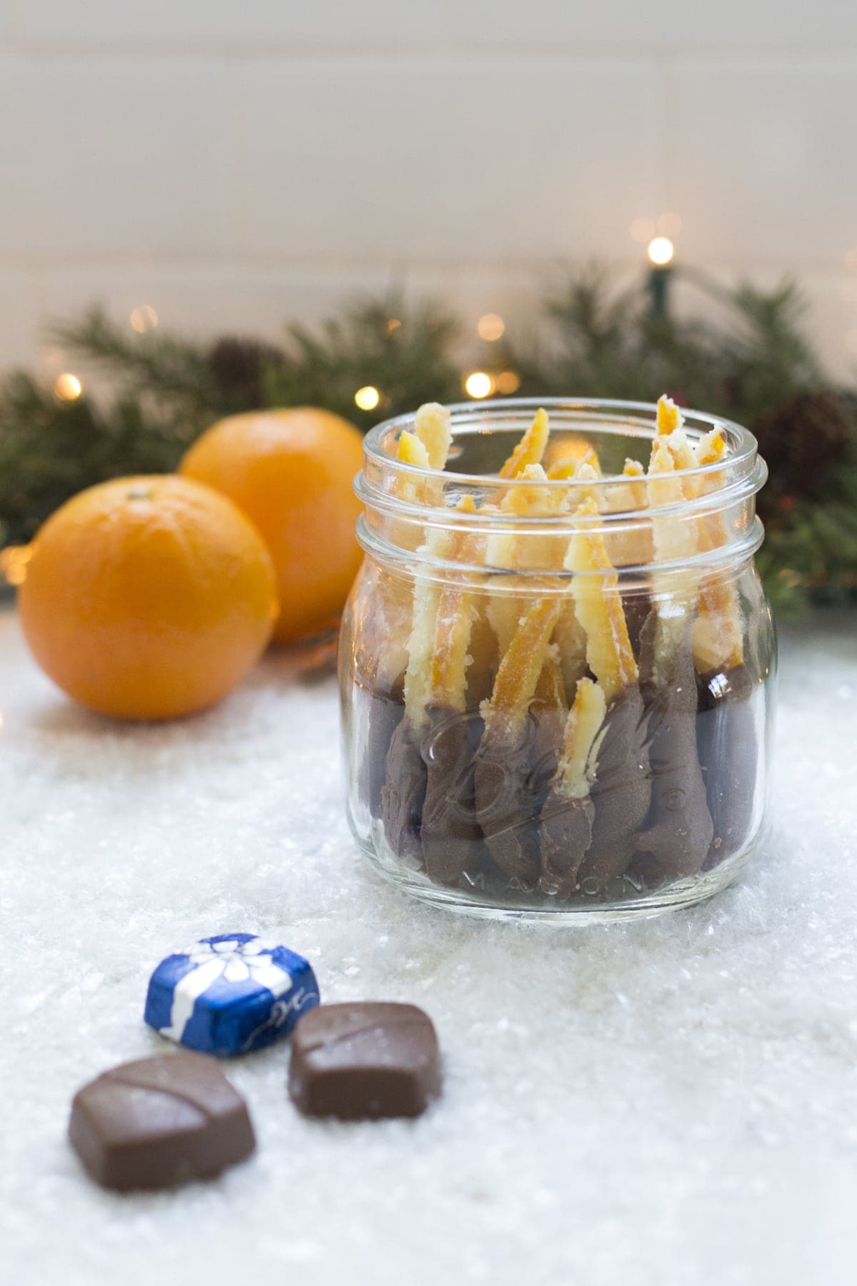 Chocolate Dipped Candied Orange Peels