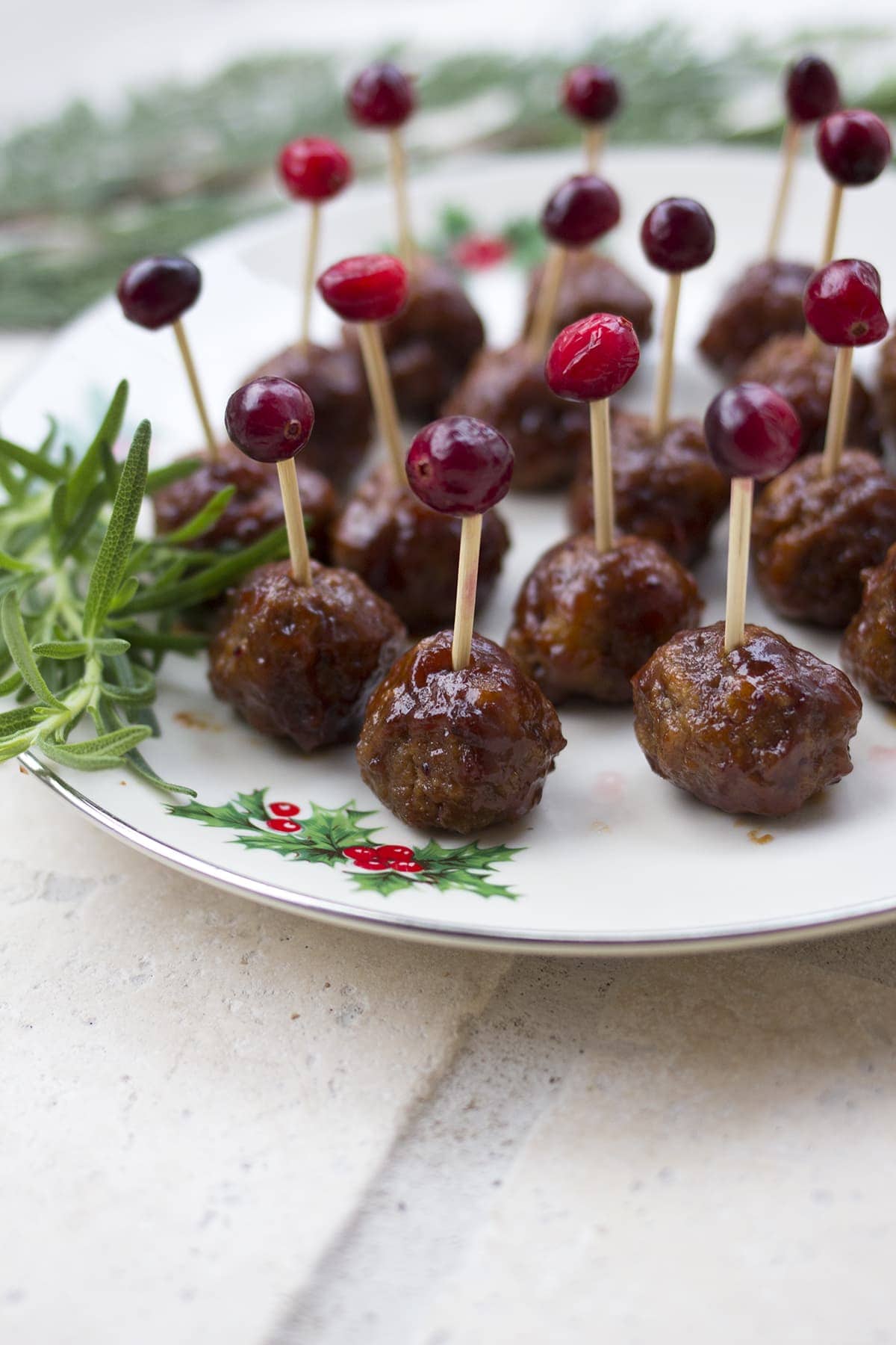 Cranberry Barbeque Cocktail Meatballs