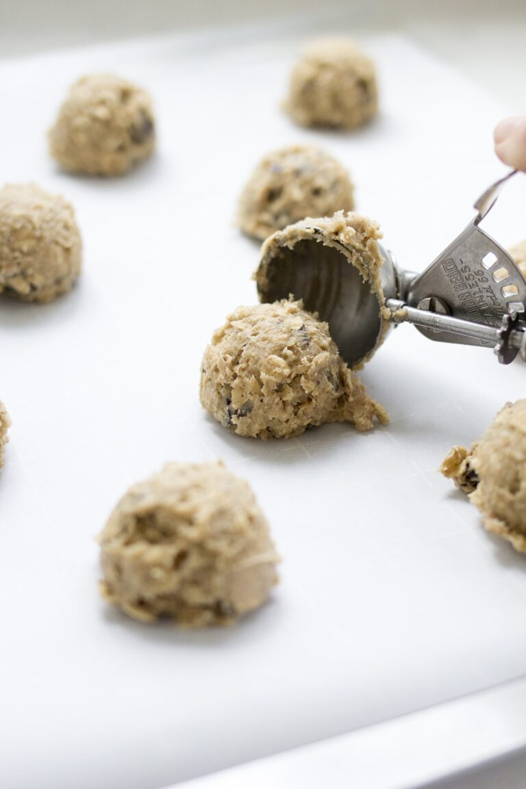 Coconut Oil Dark Chocolate Chunk Oatmeal Cookies • Freutcake