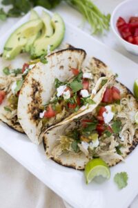 Crockpot Ranch Chicken Tacos