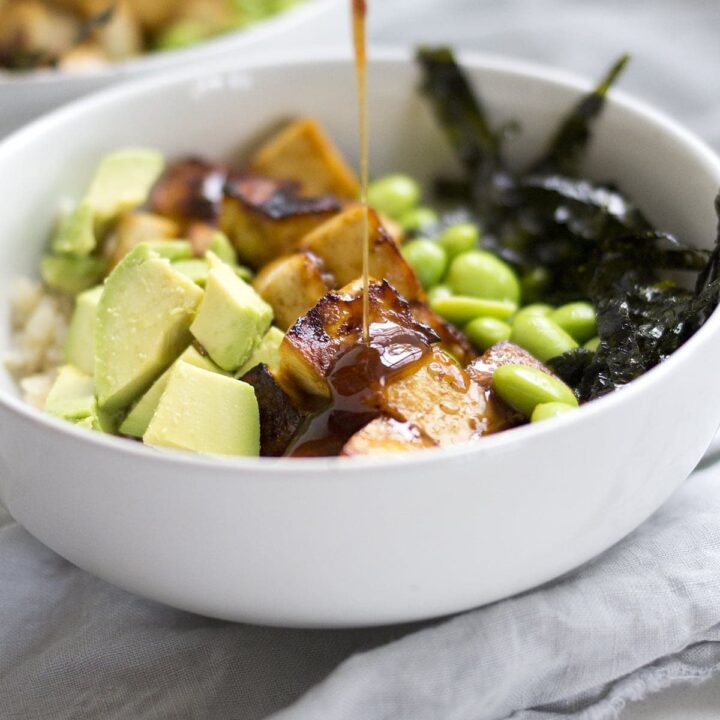 Sesame Ginger Tofu Rice Bowls