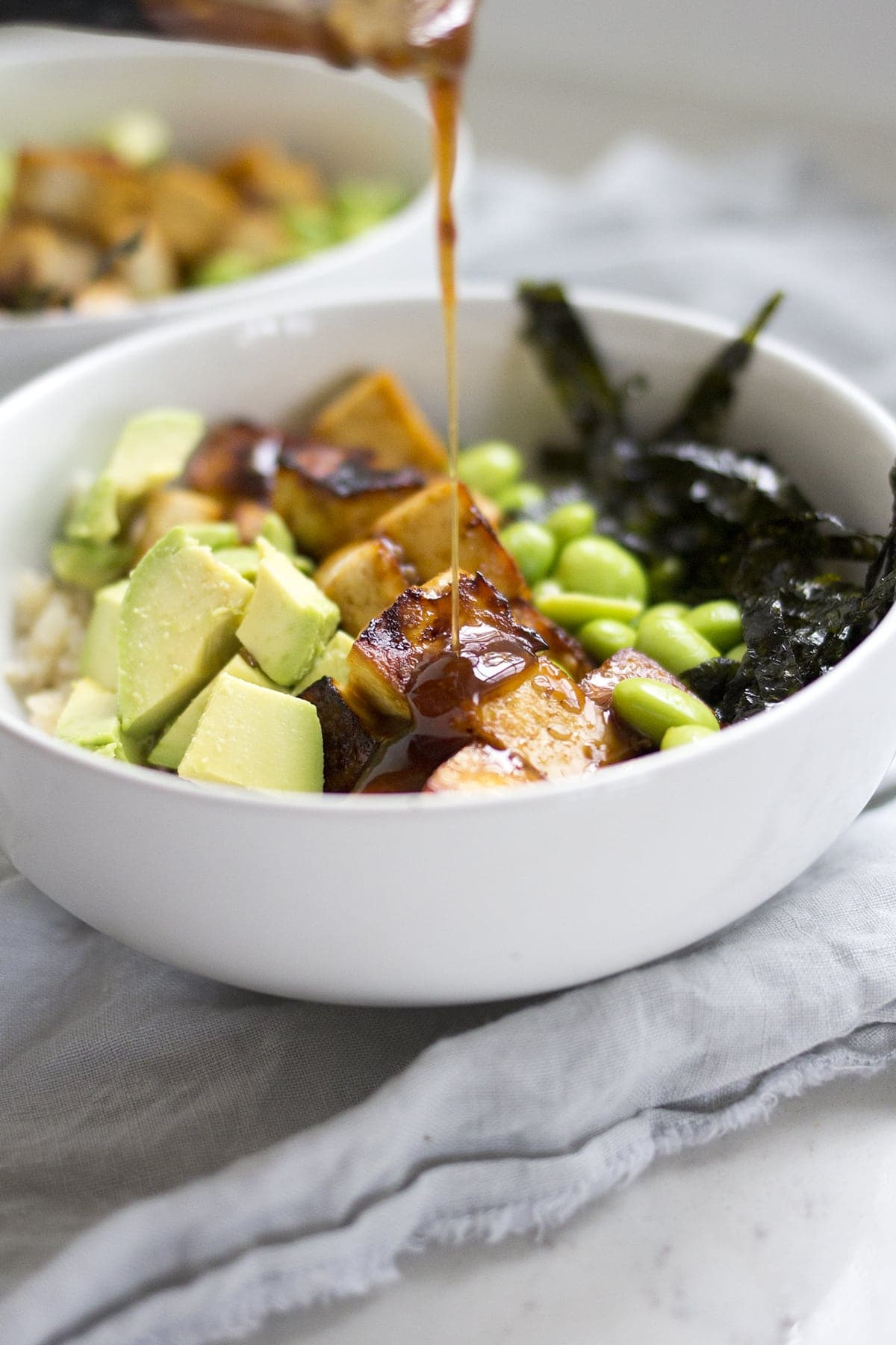 Sesame Ginger Tofu Rice Bowls