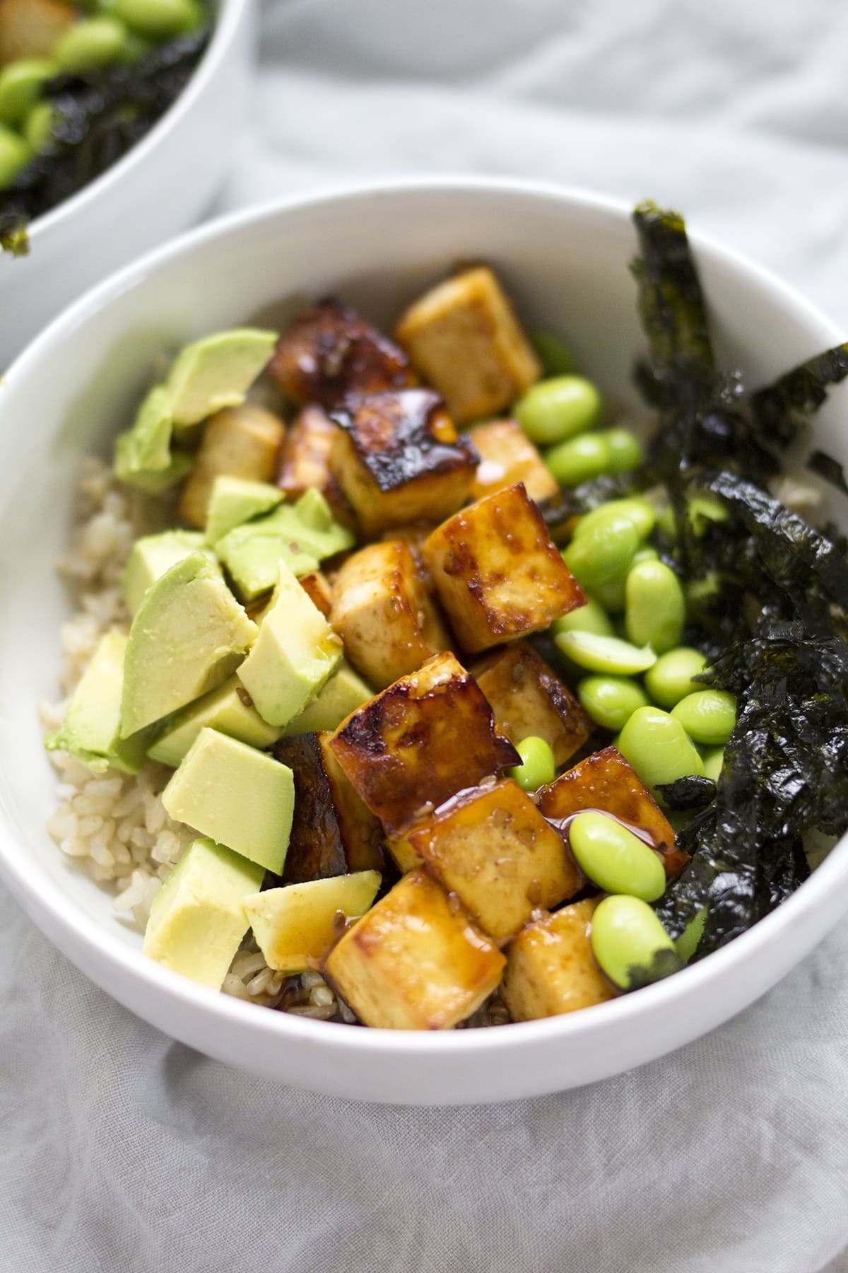 Sesame Ginger Tofu Rice Bowls