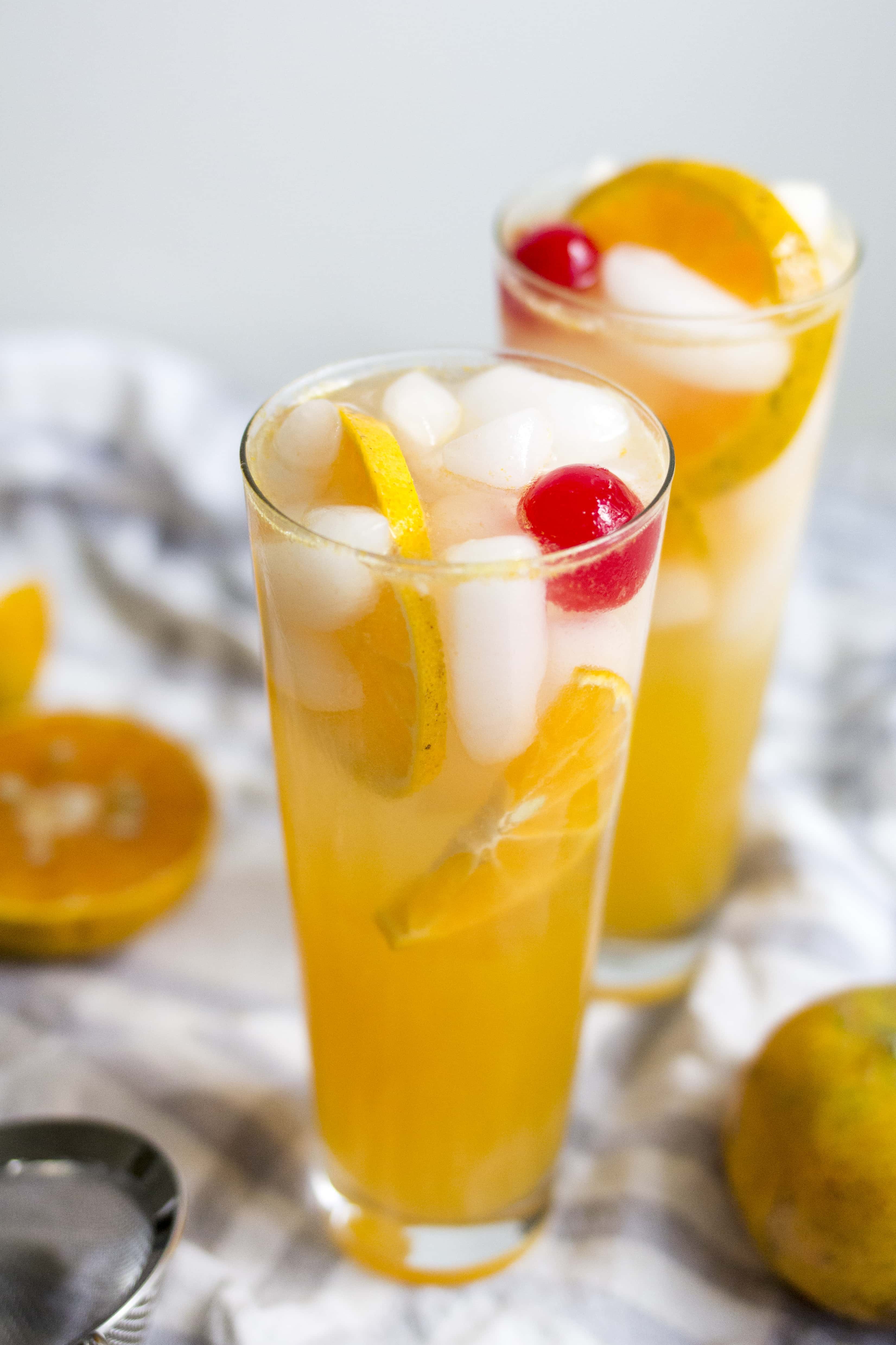 Honey Tangerine Collins Cocktail